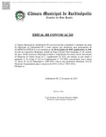 EDITAL DE CONVOCAÇÃO 